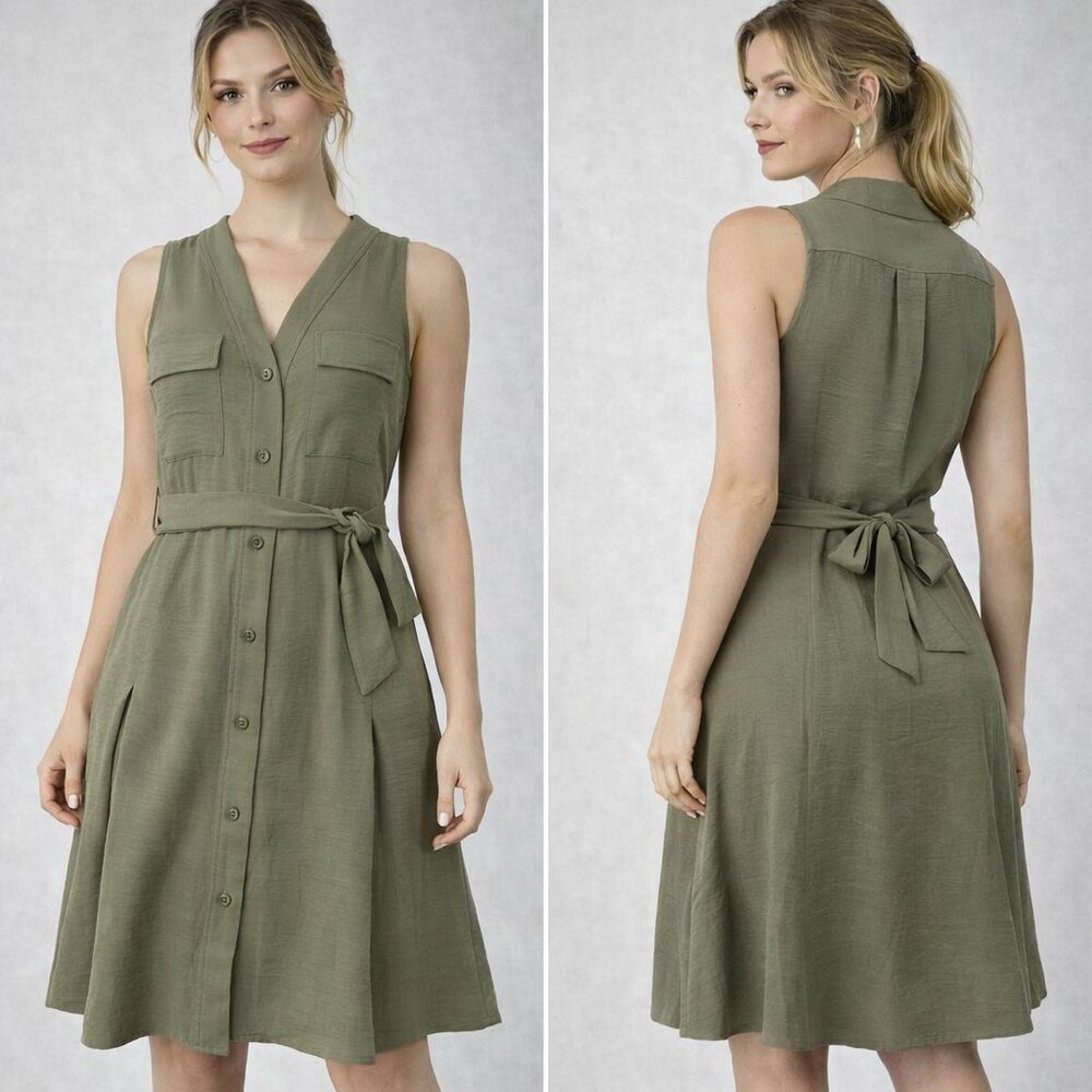 DKNY Olive Green Dress